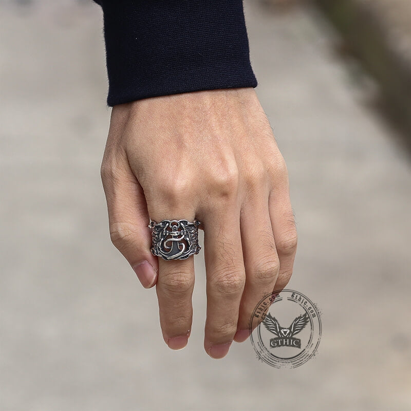 Sailor Anchor Stainless Steel Marine Ring