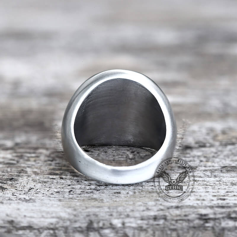 Saint Benedict Stainless Steel Ring | Gthic.com