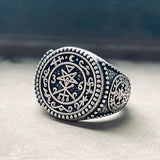 Seal of Lilith Sterling Silver Talisman Ring | Gthic.com