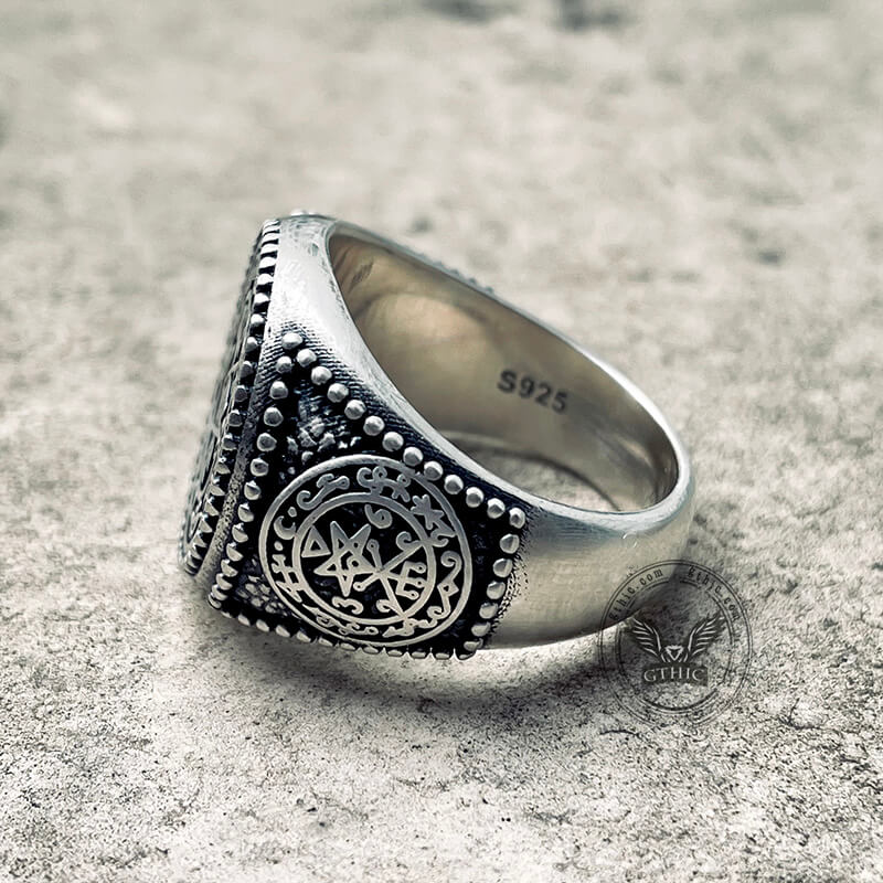 Seal of Lilith Sterling Silver Talisman Ring
