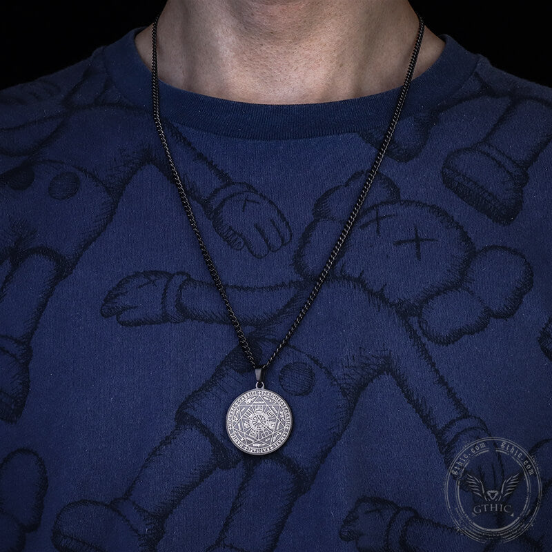 Seal of The Seven Archangels Stainless Steel Necklace