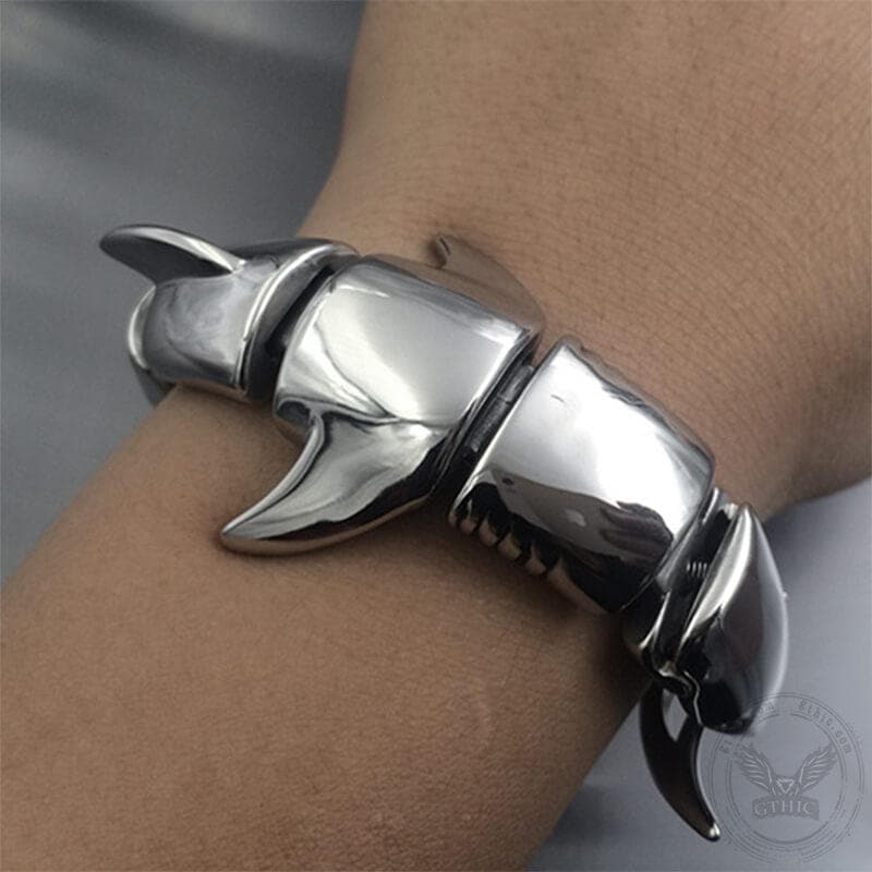 Great White Shark Stainless Steel Bracelet 02 | Gthic.com