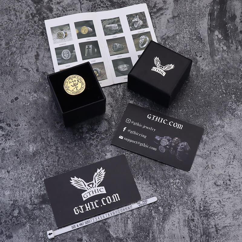 Sigil of Archangel Michael Talisman Stainless Steel Ring