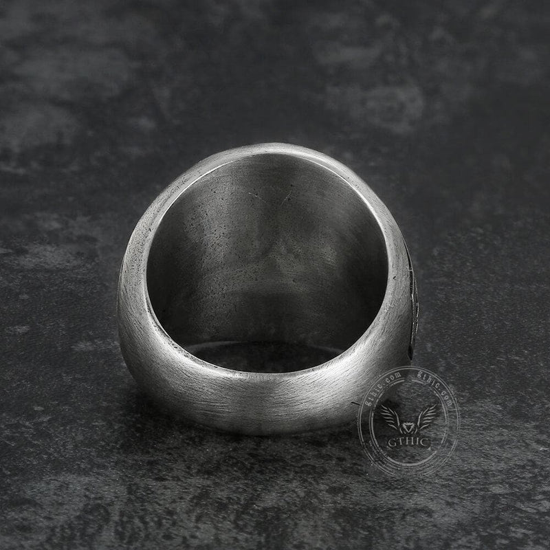 Sigil Of Lucifer Sterling Silver Ring