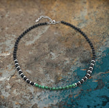 Simple Beaded Stainless Steel Surfer Necklace | Gthic.com