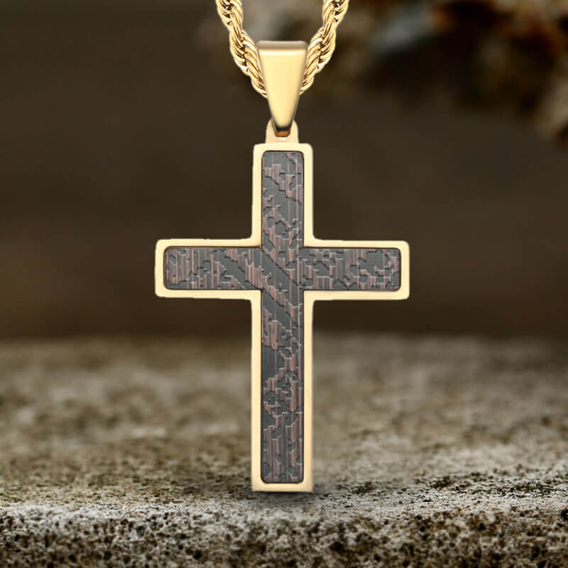 Simple Cross Stainless Steel Christian Pendant