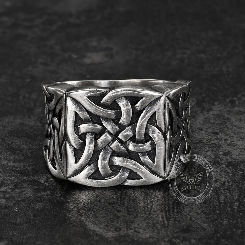 Simple Knot Sterling Silver Viking Ring