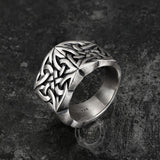Simple Knot Sterling Silver Viking Ring | Gthic.com