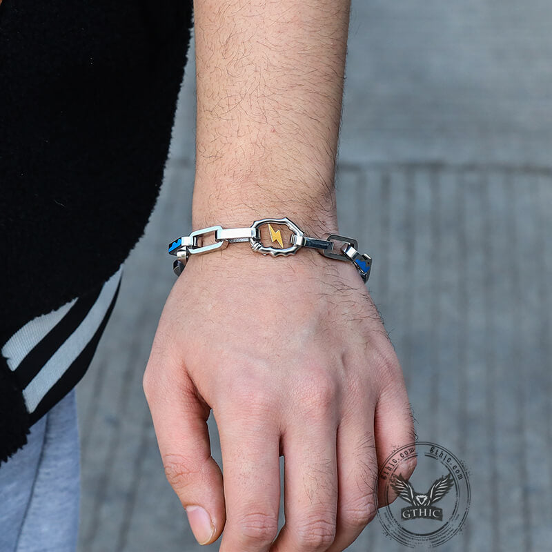 monogram chain bracelet men