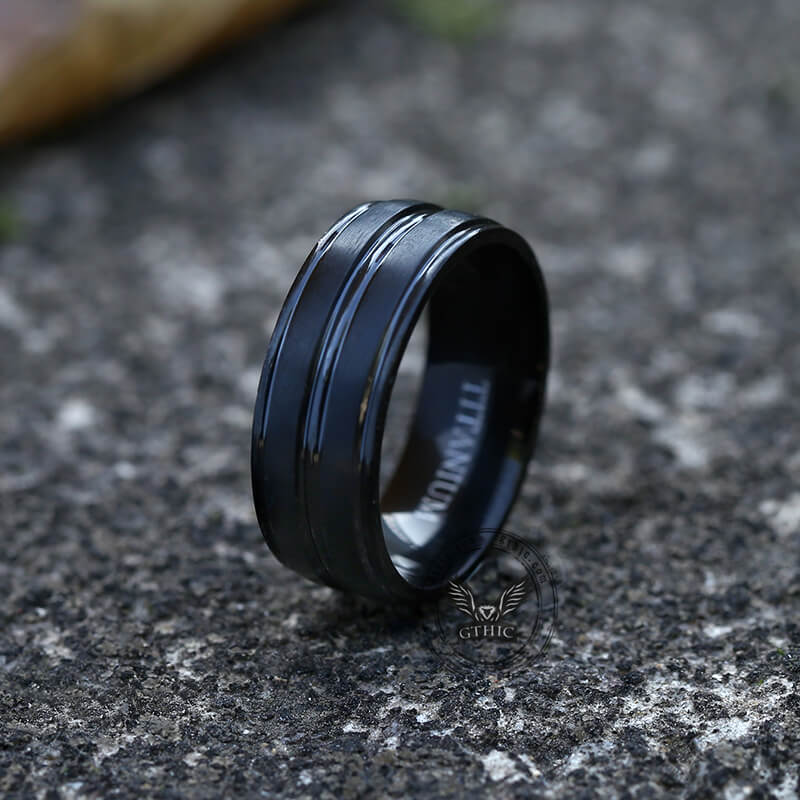 Simple Titanium Band Ring | Gthic.com