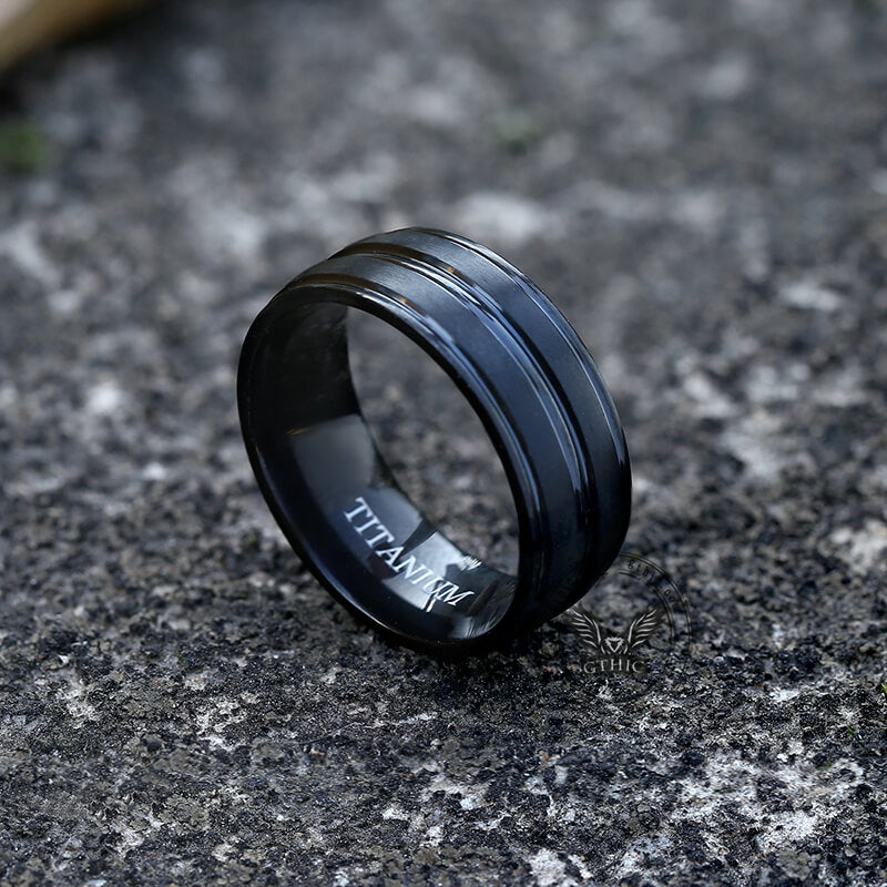 Simple Titanium Band Ring | Gthic.com