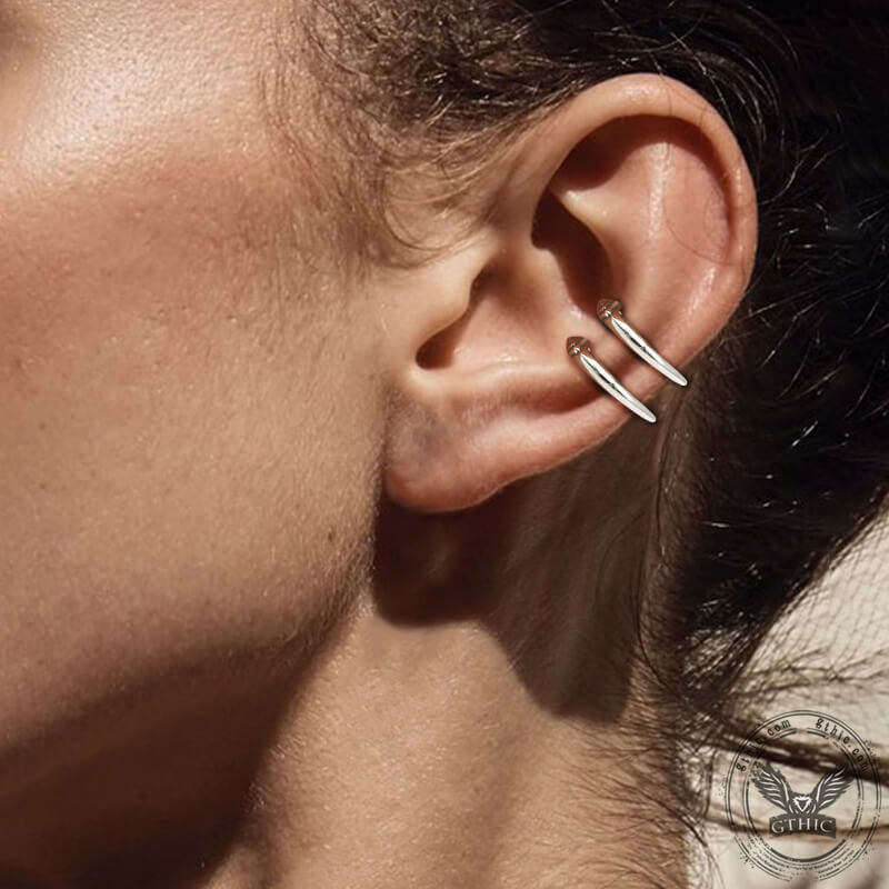 Simple U-shaped Stainless Steel Ear Cuff | Gthic.com