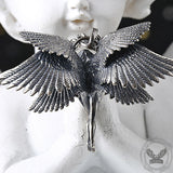 Six Wings Angel Sterling Silver Religion Pendant
