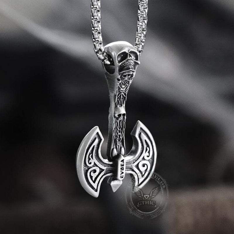 Men's Sterling Silver Thor Necklace Crafted in India - Thor's Glory