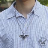 Schedel adelaar roestvrijstalen hanger