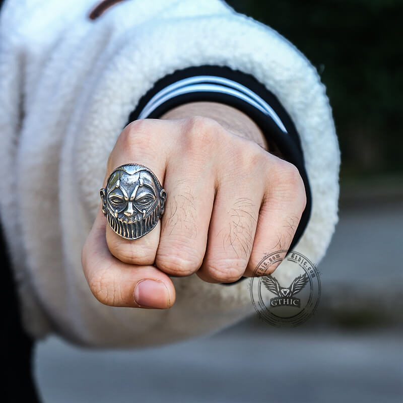 Rampage Mutant Stainless Steel Skull Ring