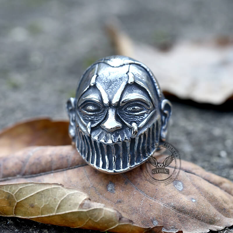 Skull Soldier Stainless Steel Biker Ring | Gthic.com