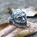 Skull Soldier Stainless Steel Biker Ring | Gthic.com