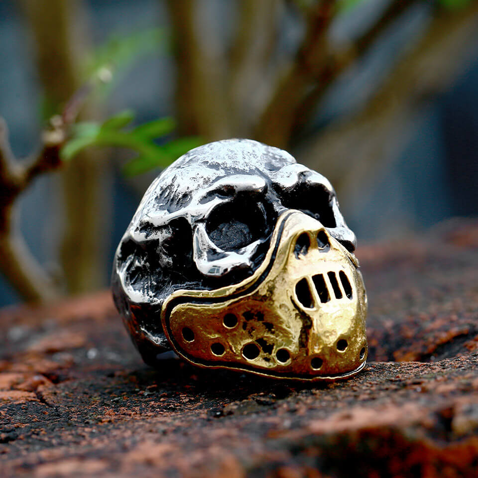 Hannibal Mask Stainless Steel Ring