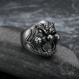 Slipknot Clown Mask Stainless Steel Ring 03 | Gthic.com