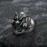 Slipknot Clown Mask Stainless Steel Ring 02 | Gthic.com