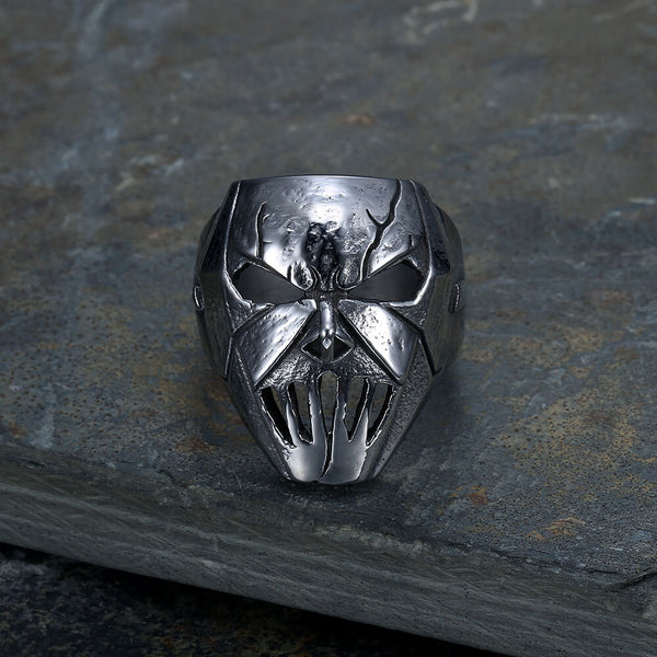Slipknot Mick Mask Stainless Steel Ring | Gthic.com