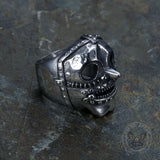 Slipknot Pinocchio-esque Mask Stainless Steel Ring 03 | Gthic.com