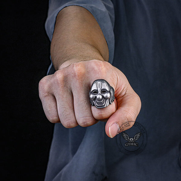 Slipknot Shawn Crahan Clown Mask Stainless Steel Ring