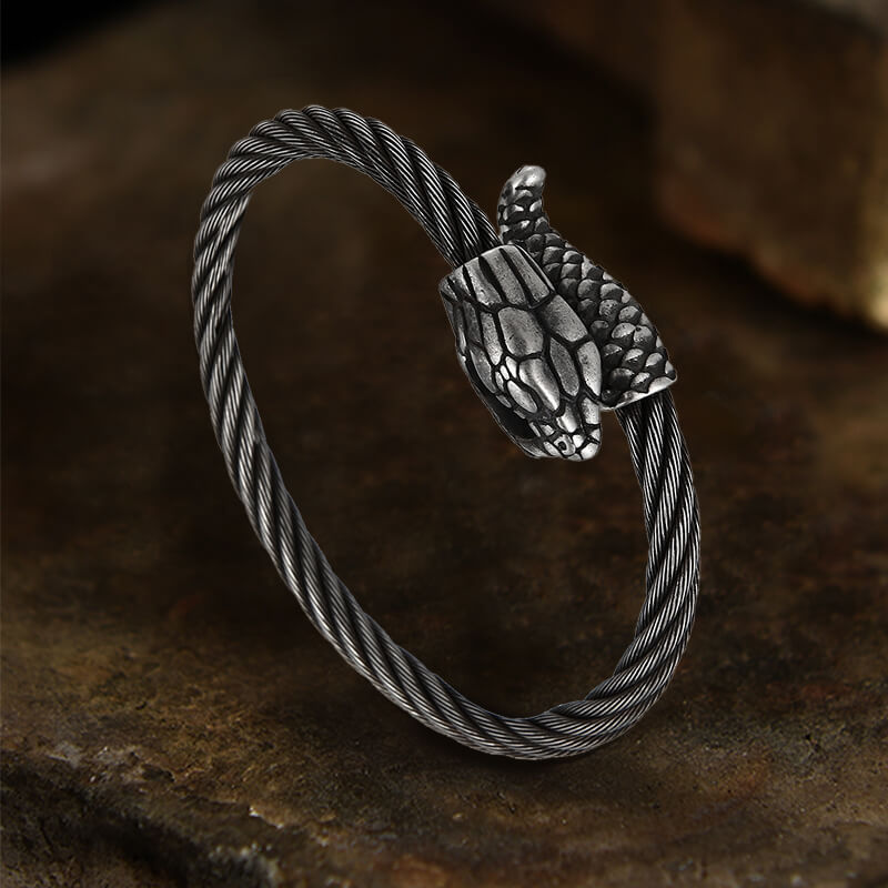 Snake Stainless Steel Animal Bracelet