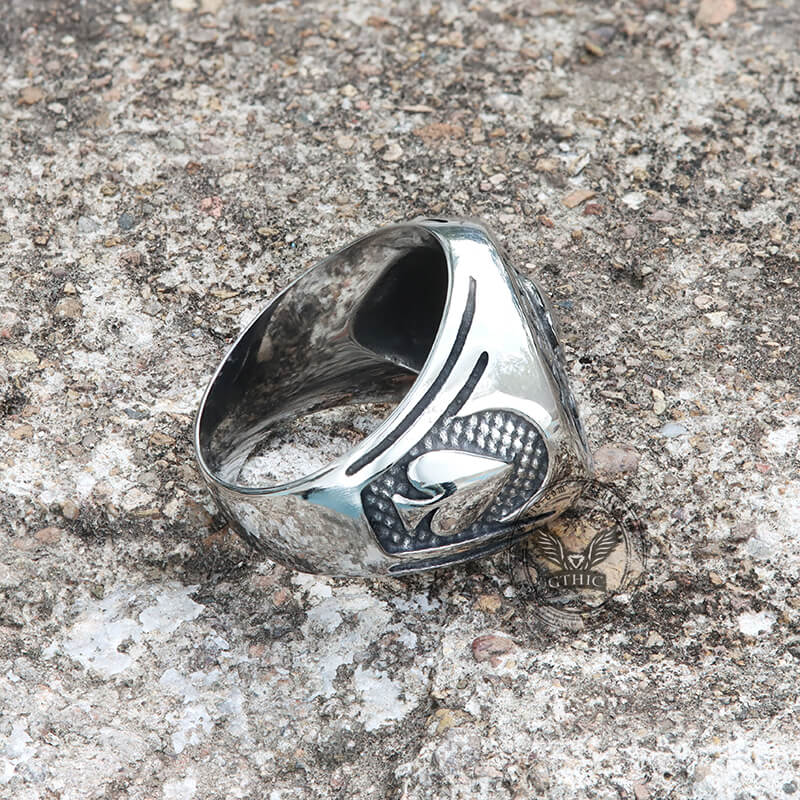 Spades Skull Stainless Steel Ring | Gthic.com