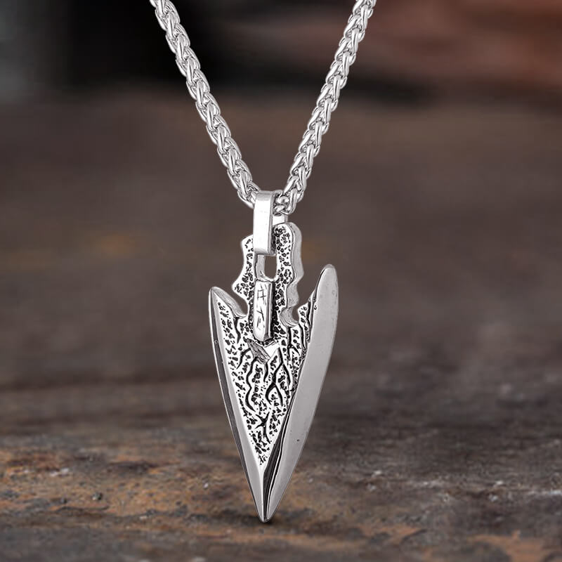 Spear Arrowhead Stainless Steel Pendant | Gthic.com