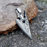Spear Arrowhead Stainless Steel Pendant | Gthic.com