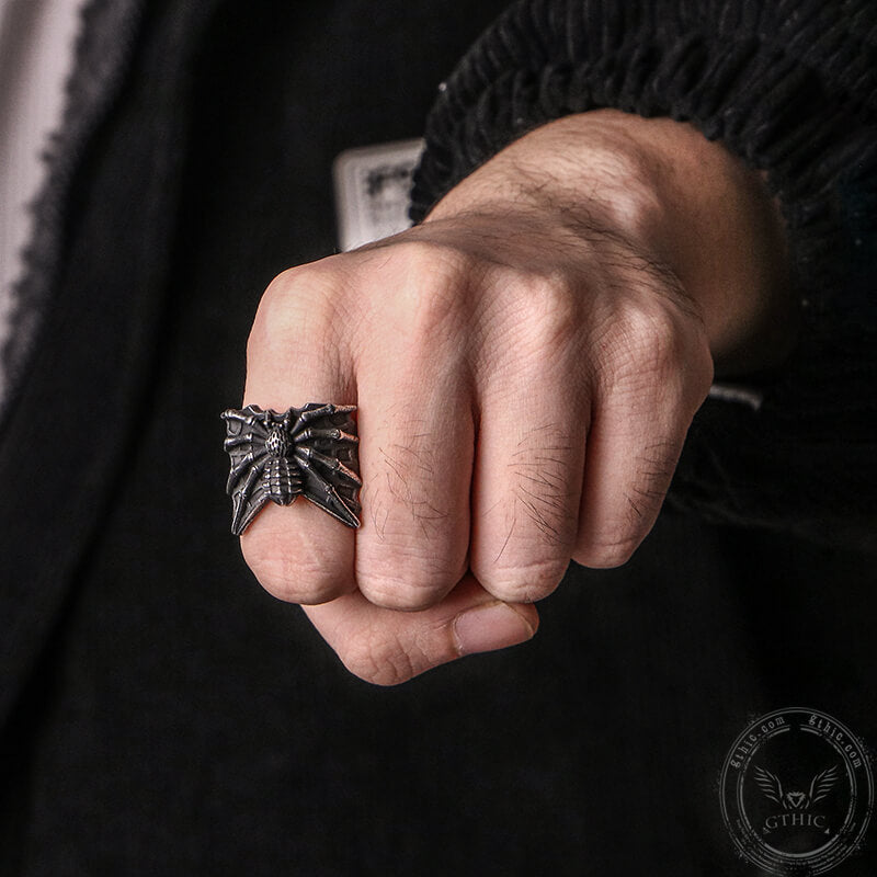 Spider Stainless Steel Animal Ring