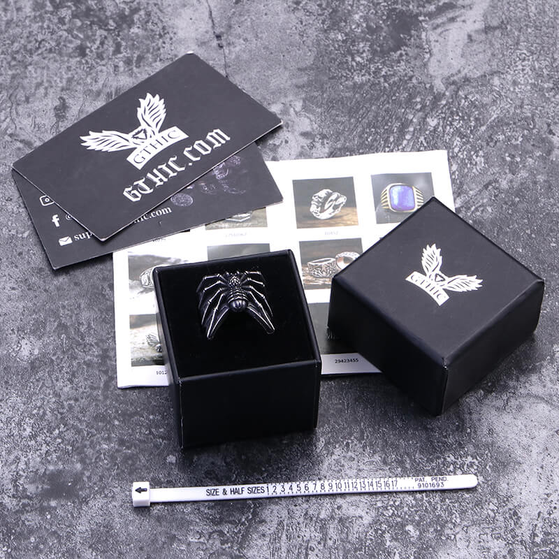 Spider Stainless Steel Animal Ring