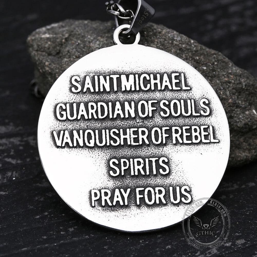 St. Michael Stainless Steel Pendant