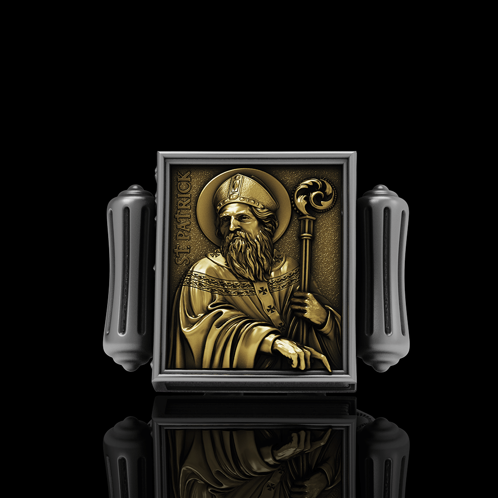 Double Dragons Stainless Steel Ring 01 | Gthic.com