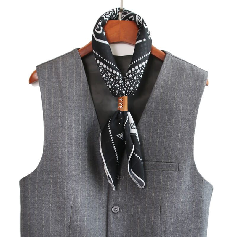 Star Cotton Linen Square Scarf | Gthic.com