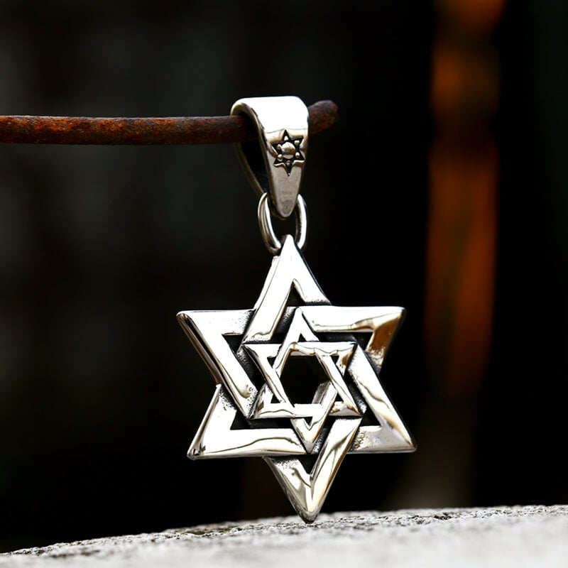 Star of David Stainless Steel Pendant | Gthic.com