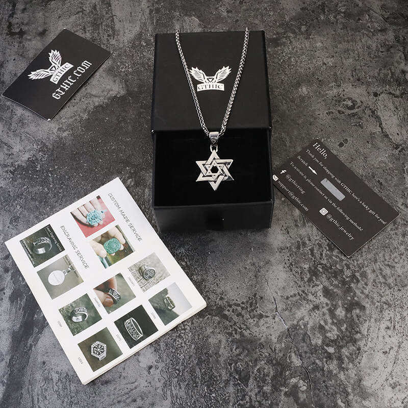 Star of David Stainless Steel Pendant