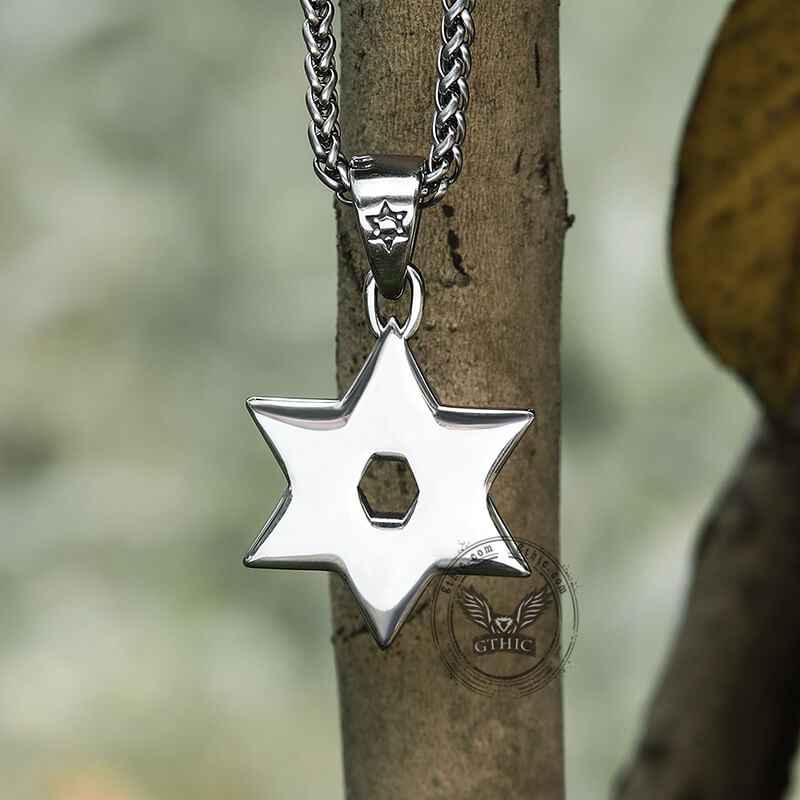 Star of David Stainless Steel Pendant