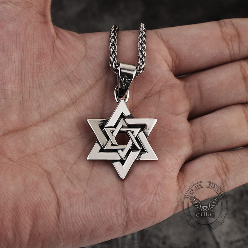 Star of David Stainless Steel Pendant | Gthic.com