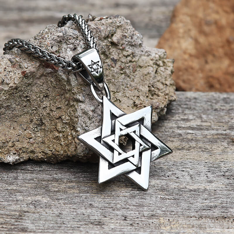 Star of David Stainless Steel Pendant | Gthic.com