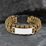 Star Of Life Stainless Steel Paracord Bracelet | Gthic.com