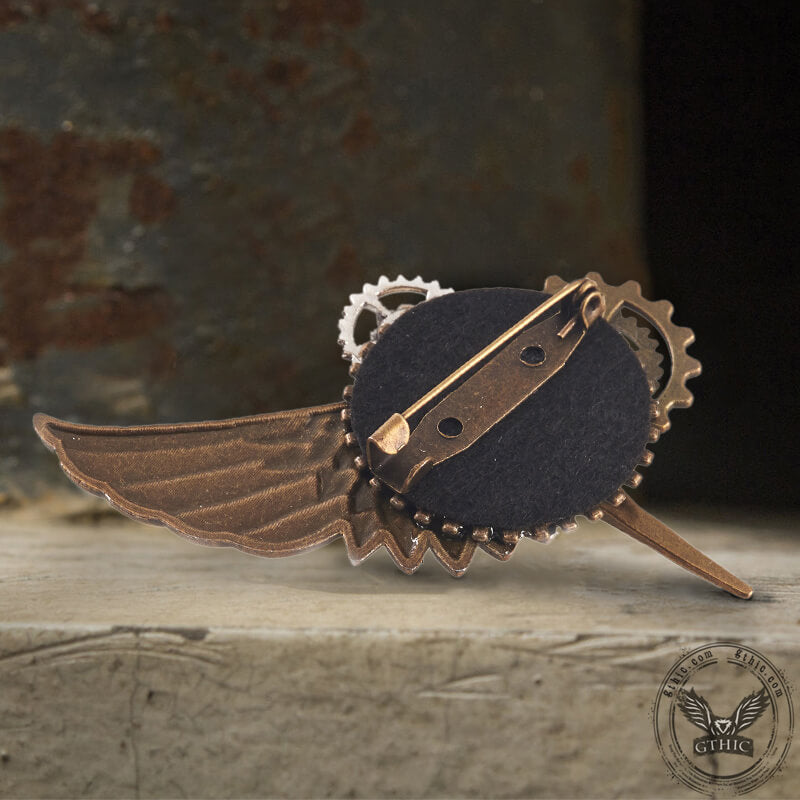 Steampunk Bird Alloy Lapel Pin Brooch | Gthic.com