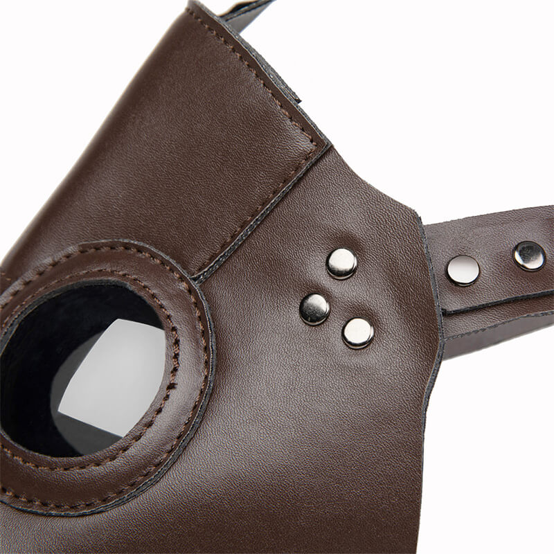 Steampunk Plague Doctor Pu Leather Costume Facemask