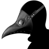 Steampunk Plague Doctor Pu Leather Costume Mask01 black | Gthic.com