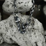 Catena teschio in argento sterling