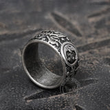 Sun Moon and Stars Stainless Steel Band Ring