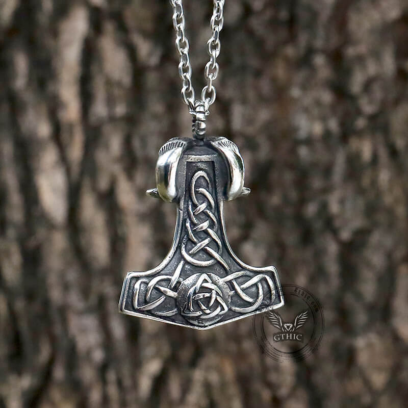 Tanngrisnir goat Stainless Steel Viking Pendant