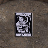 Tarot Card Death Alloy Skull Brooch | Gthic.com